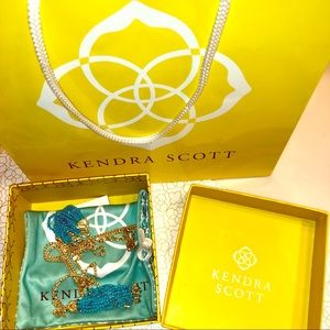 Kendra Scott Monique Lariat necklace Turquoise